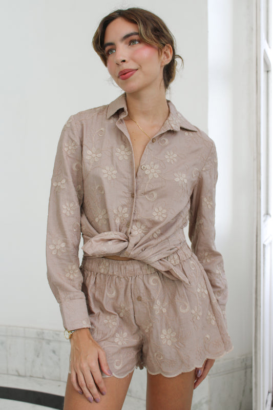 Camisa Carolina Bordada
